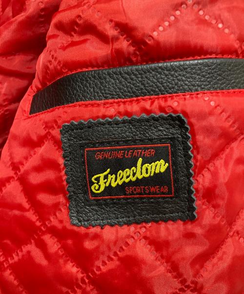 FREEDOM（フリーダム）freedom (フリーダム) バッファローレザーダブルライダースジャケット ブラック サイズ:46の古着・服飾アイテム