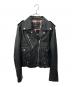 DIESEL（ディーゼル）の古着「ダブルライダースジャケット」｜ブラック