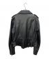 DIESEL (ディーゼル) ダブルライダースジャケット ブラック サイズ:M：10000円