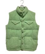 THE NORTHFACE PURPLELABEL×Harris Tweedザ・ノースフェイス パープルレーベル×ハリスツイード）の古着「ダウンベスト」｜グリーン