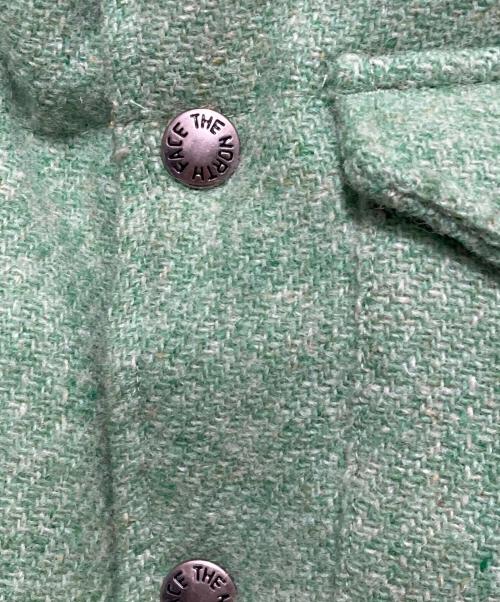 THE NORTHFACE PURPLELABEL（ザ・ノースフェイス パープルレーベル）THE NORTHFACE PURPLELABEL (ザ・ノースフェイス パープルレーベル) Harris Tweed (ハリスツイード) ダウンベスト グリーン サイズ:Mの古着・服飾アイテム