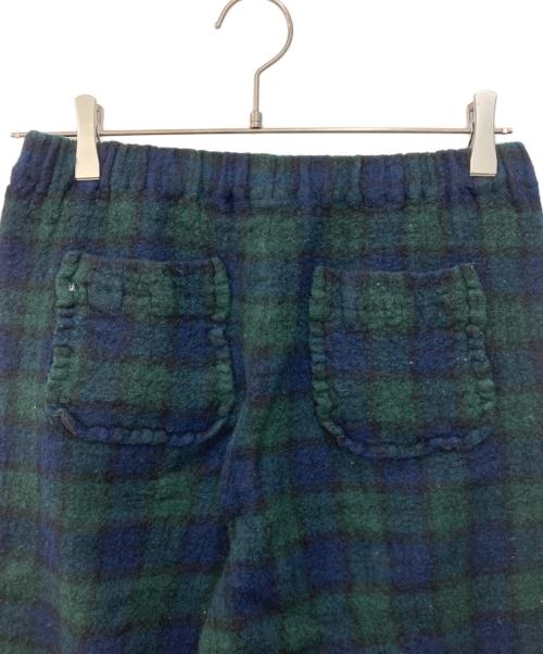 tricot COMME des GARCONS（トリココムデギャルソン）tricot COMME des GARCONS (トリココムデギャルソン) 縮絨加工ブラックウォッチチェックパンツ グリーン サイズ:不明　の古着・服飾アイテム