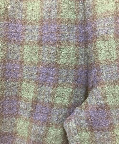 tricot COMME des GARCONS（トリココムデギャルソン）tricot COMME des GARCONS (トリココムデギャルソン) 縮絨加工ブラックウォッチチェックパンツ グリーン サイズ:不明　の古着・服飾アイテム