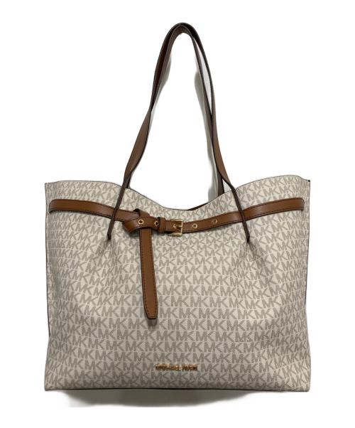 MICHAEL KORS（マイケルコース）MICHAEL KORS (マイケルコース) エミリアトートバッグ アイボリー×ブラウン サイズ:不明の古着・服飾アイテム