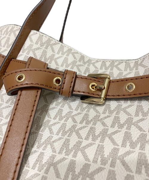 MICHAEL KORS（マイケルコース）MICHAEL KORS (マイケルコース) エミリアトートバッグ アイボリー×ブラウン サイズ:不明の古着・服飾アイテム