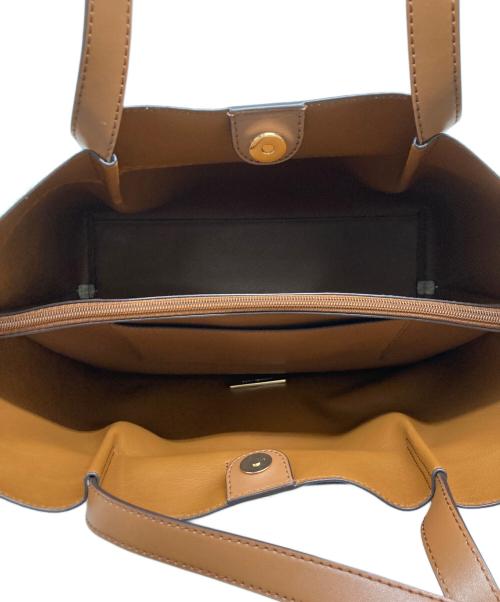 MICHAEL KORS（マイケルコース）MICHAEL KORS (マイケルコース) エミリアトートバッグ アイボリー×ブラウン サイズ:不明の古着・服飾アイテム