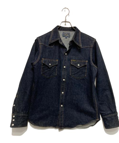 STUDIO D'ARTISAN（ステュディオダルチザン）STUDIO D'ARTISAN (ステュディオダルチザン) 14ozデニムウエスタンシャツ インディゴ サイズ:38の古着・服飾アイテム