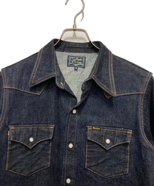 STUDIO D'ARTISAN（ステュディオダルチザン）STUDIO D'ARTISAN (ステュディオダルチザン) 14ozデニムウエスタンシャツ インディゴ サイズ:38の古着・服飾アイテム