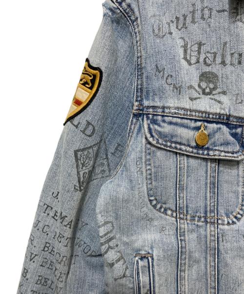 POLO RALPH LAUREN（ポロ・ラルフローレン）POLO RALPH LAUREN (ポロ・ラルフローレン) グラフィックプリントトラッカージャケット インディゴ サイズ:Mの古着・服飾アイテム
