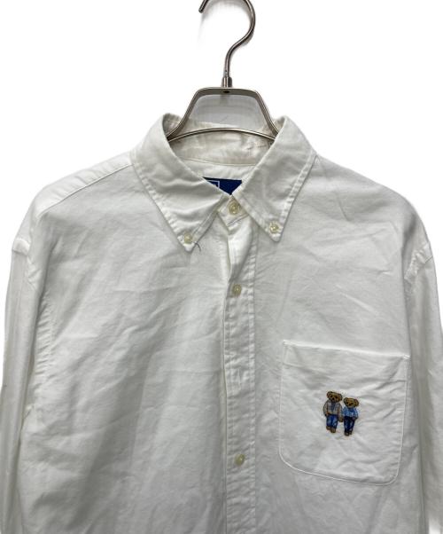 POLO RALPH LAUREN（ポロ・ラルフローレン）POLO RALPH LAUREN (ポロ・ラルフローレン) RALPH＆RICKY ベア シャツ ホワイト サイズ:Mの古着・服飾アイテム