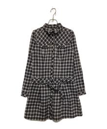 BURBERRY BLUE LABEL（バーバリー ブルー レーベル）の古着「チェックシャツワンピース」｜ネイビー