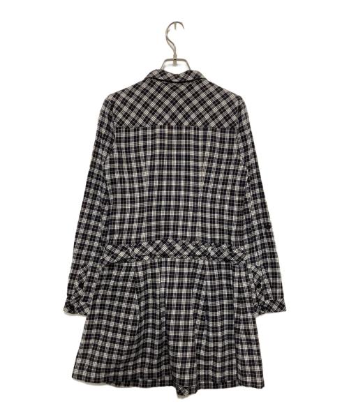 BURBERRY BLUE LABEL（バーバリー ブルー レーベル）BURBERRY BLUE LABEL (バーバリー ブルー レーベル) チェックシャツワンピース ネイビー サイズ:38の古着・服飾アイテム