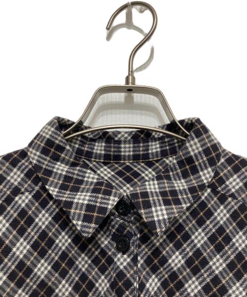 BURBERRY BLUE LABEL（バーバリー ブルー レーベル）BURBERRY BLUE LABEL (バーバリー ブルー レーベル) チェックシャツワンピース ネイビー サイズ:38の古着・服飾アイテム