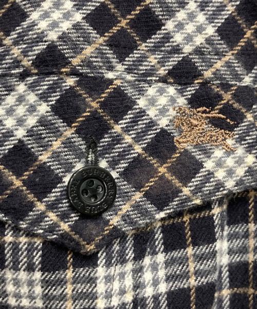 BURBERRY BLUE LABEL（バーバリー ブルー レーベル）BURBERRY BLUE LABEL (バーバリー ブルー レーベル) チェックシャツワンピース ネイビー サイズ:38の古着・服飾アイテム