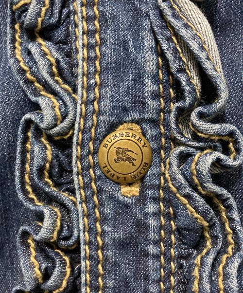 BURBERRY BLUE LABEL（バーバリー ブルー レーベル）BURBERRY BLUE LABEL (バーバリー ブルー レーベル) 金釦デニムシャツワンピース インディゴ サイズ:38の古着・服飾アイテム