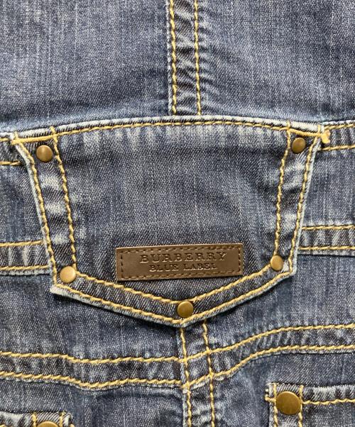 BURBERRY BLUE LABEL（バーバリー ブルー レーベル）BURBERRY BLUE LABEL (バーバリー ブルー レーベル) 金釦デニムシャツワンピース インディゴ サイズ:38の古着・服飾アイテム