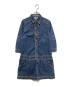 BURBERRY BLUE LABEL（バーバリー ブルー レーベル）の古着「金釦デニムシャツワンピース」｜インディゴ