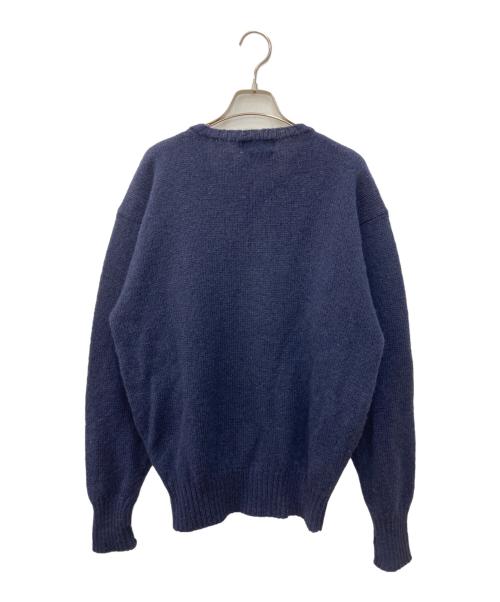 POLO RALPH LAUREN（ポロ・ラルフローレン）POLO RALPH LAUREN (ポロ・ラルフローレン) シャギーニット ネイビー サイズ:XLの古着・服飾アイテム