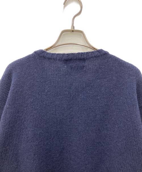 POLO RALPH LAUREN（ポロ・ラルフローレン）POLO RALPH LAUREN (ポロ・ラルフローレン) シャギーニット ネイビー サイズ:XLの古着・服飾アイテム