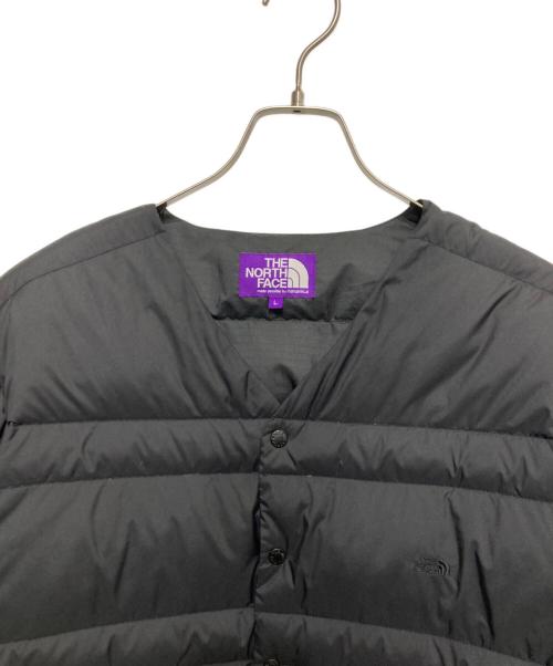 THE NORTHFACE PURPLELABEL（ザ・ノースフェイス パープルレーベル）THE NORTHFACE PURPLELABEL (ザ・ノースフェイス パープルレーベル) Down Cardigan ブラック サイズ:Lの古着・服飾アイテム