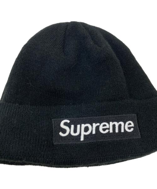 SUPREME（シュプリーム）Supreme (シュプリーム) New Era (ニューエラ) ニット帽 ブラックの古着・服飾アイテム