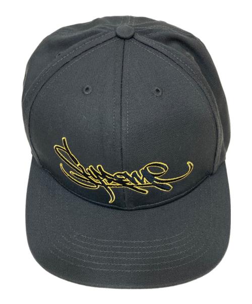 SUPREME（シュプリーム）Supreme (シュプリーム) Handstyle 6-Panel Cap ブラックの古着・服飾アイテム