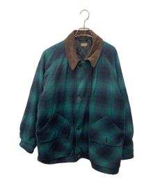 SUGAR CANE（シュガーケーン）の古着「OMBRE PLAID HEAVY FLANNEL HUNTING JACKET」｜グリーン