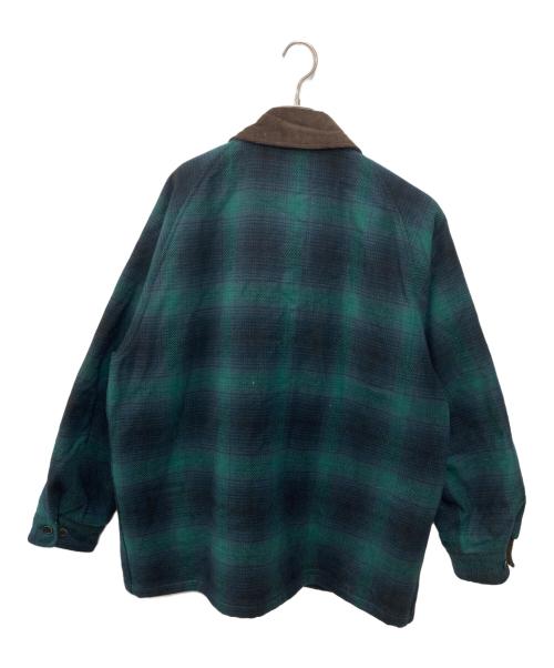 SUGAR CANE（シュガーケーン）SUGAR CANE (シュガーケーン) OMBRE PLAID HEAVY FLANNEL HUNTING JACKET グリーン サイズ:Ⅼの古着・服飾アイテム