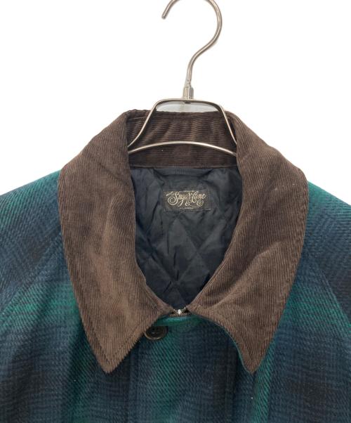 SUGAR CANE（シュガーケーン）SUGAR CANE (シュガーケーン) OMBRE PLAID HEAVY FLANNEL HUNTING JACKET グリーン サイズ:Ⅼの古着・服飾アイテム