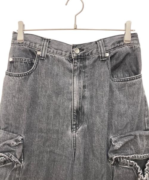 MAISON SPECIAL（メゾンスペシャル）MAISON SPECIAL (メゾンスペシャル) Big Pocket 2WAY Denim Wide Cargo Pants ブラック サイズ:1の古着・服飾アイテム