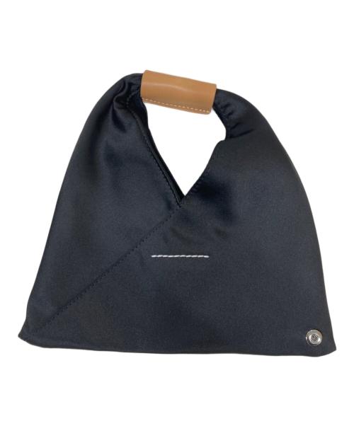 MM6 Maison Margiela（エムエムシックスメゾンマルジェラ）MM6 Maison Margiela (エムエムシックスメゾンマルジェラ) ジャパニーズ サテン ミニバッグ ブラックの古着・服飾アイテム