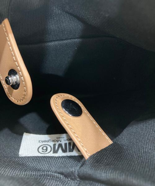 MM6 Maison Margiela（エムエムシックスメゾンマルジェラ）MM6 Maison Margiela (エムエムシックスメゾンマルジェラ) ジャパニーズ サテン ミニバッグ ブラックの古着・服飾アイテム