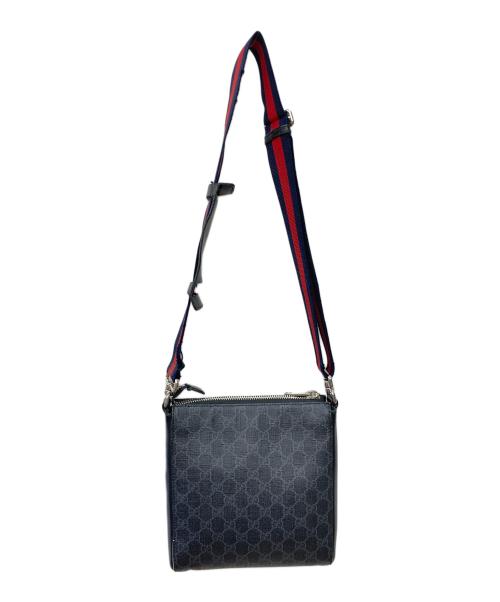 GUCCI（グッチ）GUCCI (グッチ) クーリエ GGスプリーム メッセンジャーバッグ ブラックの古着・服飾アイテム