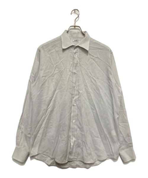 HERMES（エルメス）HERMES (エルメス) チェックシャツ グレー サイズ:41の古着・服飾アイテム