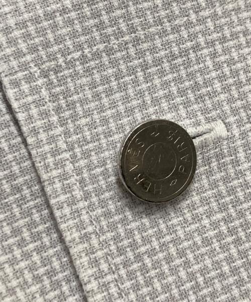 HERMES（エルメス）HERMES (エルメス) チェックシャツ グレー サイズ:41の古着・服飾アイテム