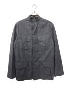 HERMESエルメス）の古着「M-65 STRIPE FIELD JACKET」｜ネイビー