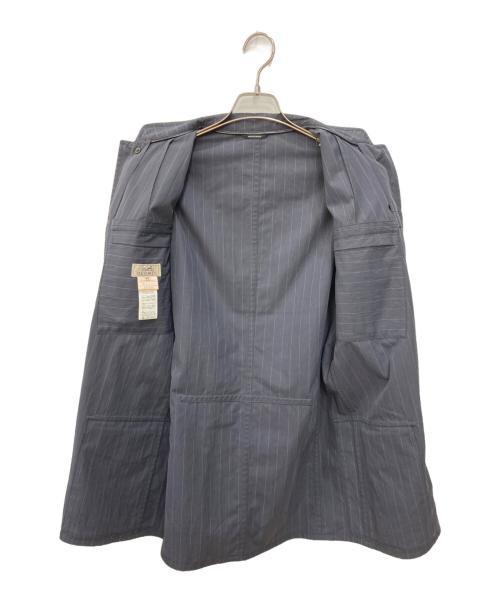 HERMES（エルメス）HERMES (エルメス) M-65 STRIPE FIELD JACKET ネイビー サイズ:48の古着・服飾アイテム