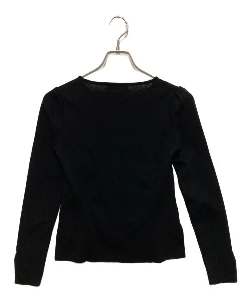 Rene（ルネ）Rene (ルネ) ピークスダブルジップカーディガン ブラック サイズ:34の古着・服飾アイテム