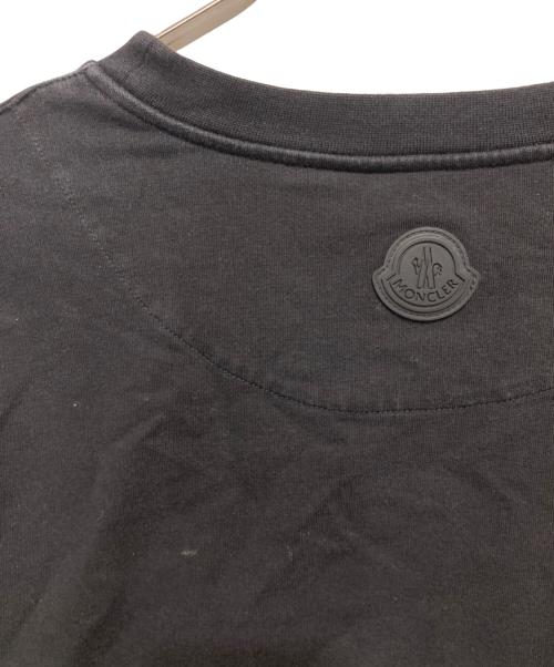 MONCLER（モンクレール）MONCLER (モンクレール) ルーズフィット レイヤードロゴプリントロングTシャツ ブラック サイズ: XXLの古着・服飾アイテム