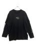 MONCLER（モンクレール）の古着「ルーズフィット レイヤードロゴプリントロングTシャツ」｜ブラック