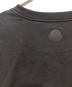 中古・古着 MONCLER (モンクレール) ルーズフィット レイヤードロゴプリントロングTシャツ ブラック サイズ: XXL：20000円
