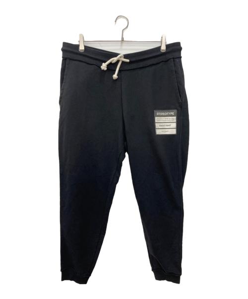 Maison Margiela（メゾンマルジェラ）Maison Margiela (メゾンマルジェラ) STEREOTYPE LOUNGE PANTS ブラック サイズ:52の古着・服飾アイテム