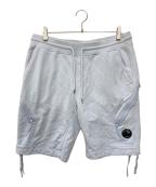 C.P COMPANYシーピーカンパニー）の古着「Diagonal Fleece Lens Sweat Shorts」｜ブルー
