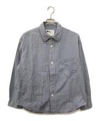MHLマーガレットハウエル）の古着「TINY GINGHAM COTTON SHIRT」｜ブルー