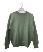 MHLマーガレットハウエル）の古着「WASHABLE PLAIN WOOL KNITWEAR」｜グリーン