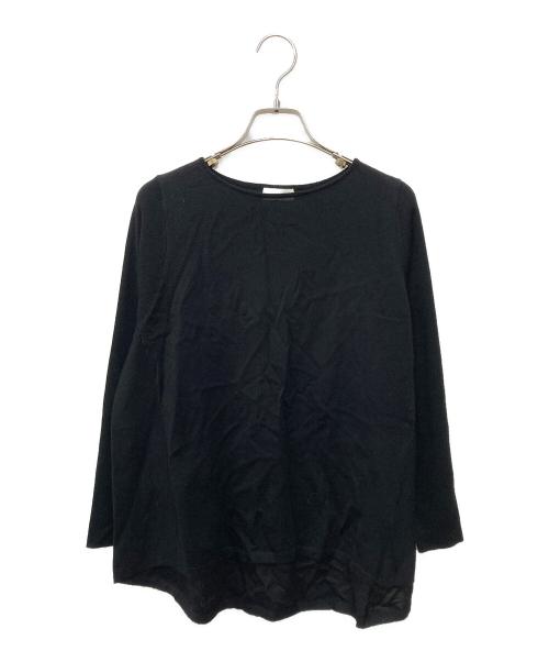 BALLSEY（ボールジィ）BALLSEY (ボールジィ) シルケットウール ワイドプルオーバー ブラック サイズ:Sの古着・服飾アイテム