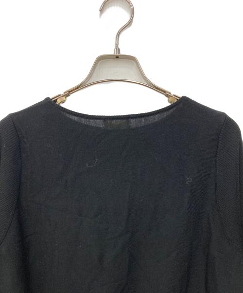 BALLSEY（ボールジィ）BALLSEY (ボールジィ) シルケットウール ワイドプルオーバー ブラック サイズ:Sの古着・服飾アイテム