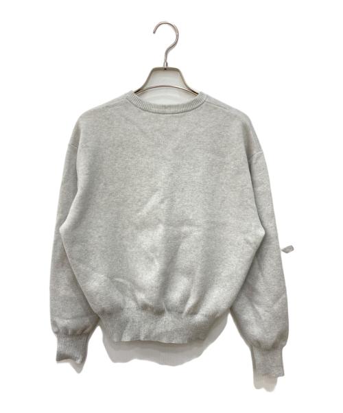 UNITED ARROWS（ユナイテッドアローズ）UNITED ARROWS (ユナイテッドアローズ) 3Dリボンクルーネックニット グレー サイズ:FREEの古着・服飾アイテム