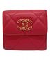 CHANEL（シャネル）の古着「チェーンココマーク3つ折り財布」｜ピンク
