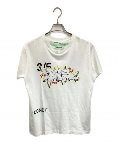 中古・古着通販】OFFWHITE (オフホワイト) 3/5 DONDIプリントTシャツ